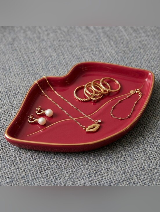 Serax Other - Ceramic Red Lips Shaped Tray